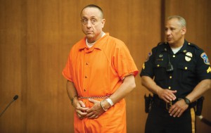 Rev. Michael Fugee appears in a Hackensack, NJ court, facing charges of contempt of a judicial order to never work with children.