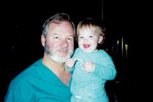 Campbell is pictured with his late father, Dr. Morris D. Campbell (left).